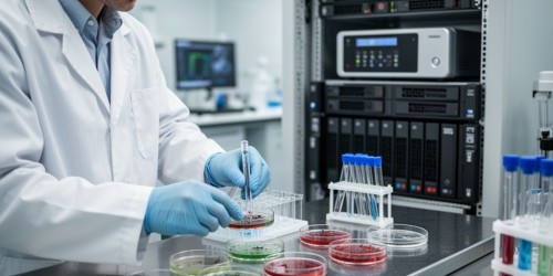 Servidor de arquivos para dados microbiológicos de laboratório