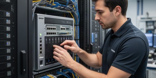 Como dimensionar capacidade e rede em um QNAP para WSI
