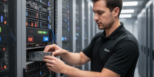 Como o tiering da Infortrend organiza dados quentes e frios no storage