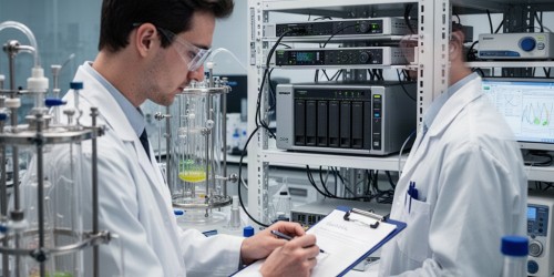 Servidor NAS QNAP para dados de fermentação e biorreatores