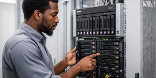 Servidor NAS QNAP para arquivos pesados com múltiplos acessos
