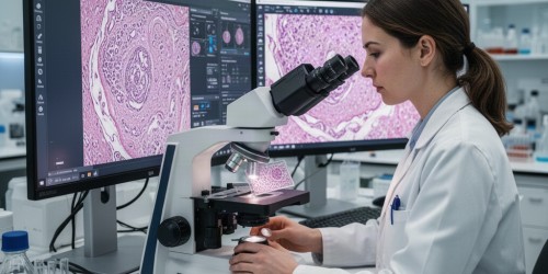 Como médicos e pesquisadores navegam em imagens WSI?