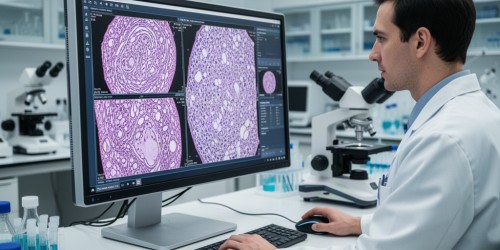 O que são imagens piramidais em patologia digital?