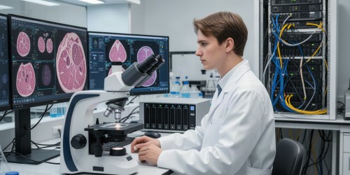 Como integrar storage ao fluxo de patologia digital do laboratório?