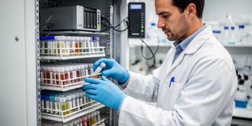 Storage QNAP para dados de cepas e pesquisas microbiológicas