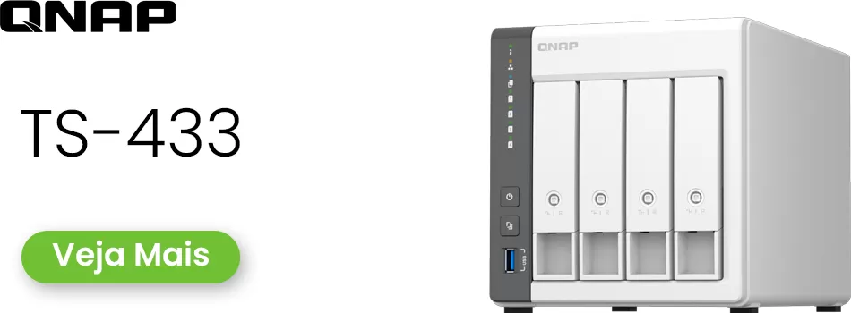 Análise Sobre o 4-Bay NAS Server 4 Baias - Review TS-433 Qnap