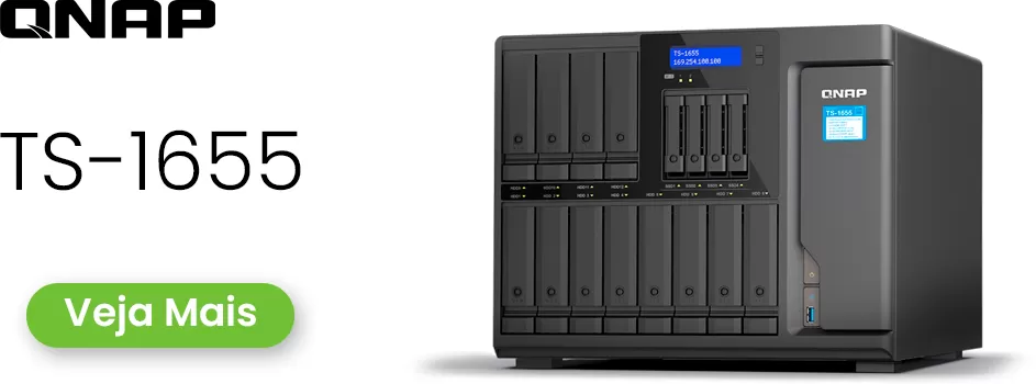Análise sobre o NAS 16 baias para armazenamento híbrido - Review Qnap TS-1655 Storage House