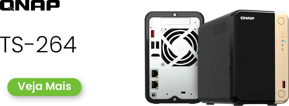 Análise sobre o NAS 2 baias residencial - Review TS-264 Qnap