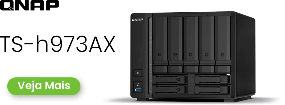 Qnap TS-h973AX Análise Sobre O NAS Híbrido 5 Baias - Review Qnap TS-h973AX