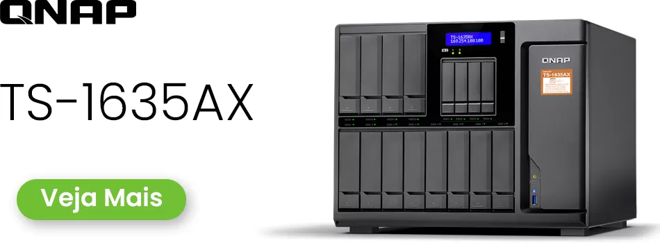 Análise sobre o servidor NAS 16 baias para Tiering - Review Qnap TS-1635AX Storage House