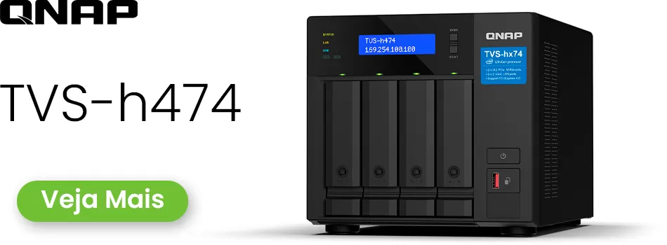 Análise Sobre O Servidor NAS 4 Baias Desktop - Review TVS-h474 Qnap
