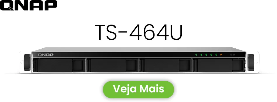 Análise Sobre O Servidor NAS 4 Baias Rackmount - Review TS-464U Qnap