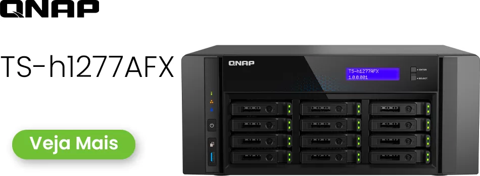 Análise sobre o storage all flash 12 baias - Review TS-h1277AFX Qnap Storage House