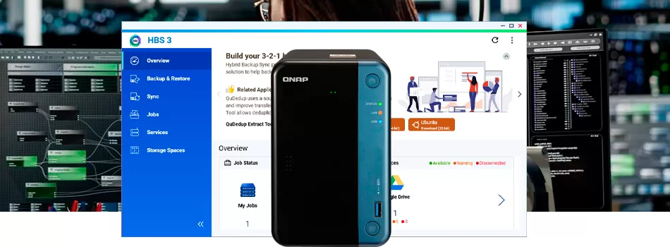 Backup e integrações - Review TS-253Be Qnap