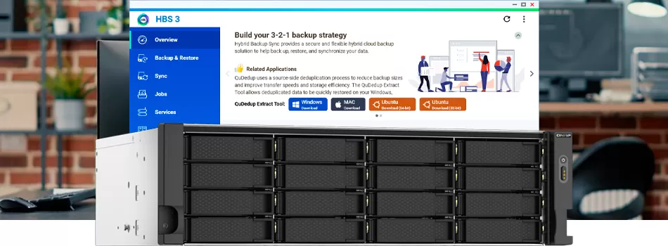 Backup, replicação e integrações corporativas - Review Qnap TS-1673AU-RP Storage House