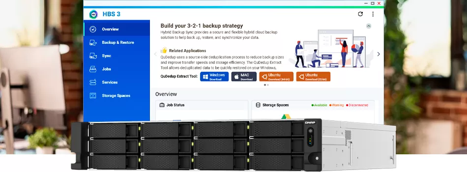 Backup, replicação e integrações corporativas - Review Qnap TS-h1887XU-RP Storage House