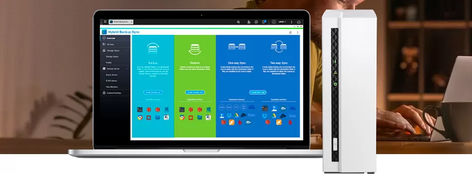 Backup, restauração e integrações híbridas - Review TS-133 Qnap