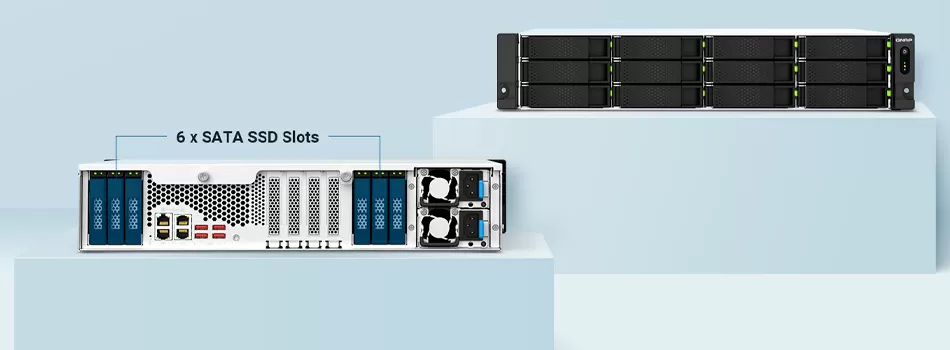 Hardware da solução de armazenamento híbrido - Review Qnap TS-h1887XU-RP Storage House