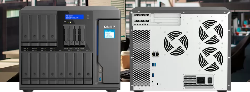 Hardware e chassi corporativo do TS-1655 - Review Qnap TS-1655 Storage House