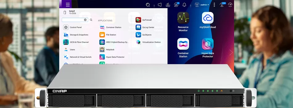 QTS Organiza Apps E Protocolos Para Escritórios - Review TS-464U-RP Qnap