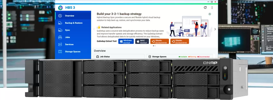Recursos de backup, integração e gerenciamento - Review TS-855eU-RP Qnap