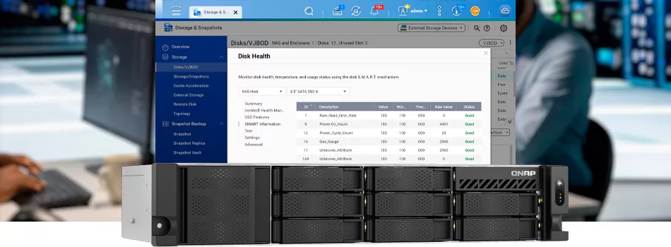 Segurança de dados e proteção avançada - Review TS-855eU-RP Qnap