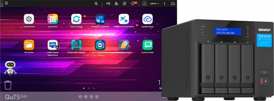 Sistema Operacional QuTS Hero Amplia Controle E Produtividade - Review TVS-h474 Qnap